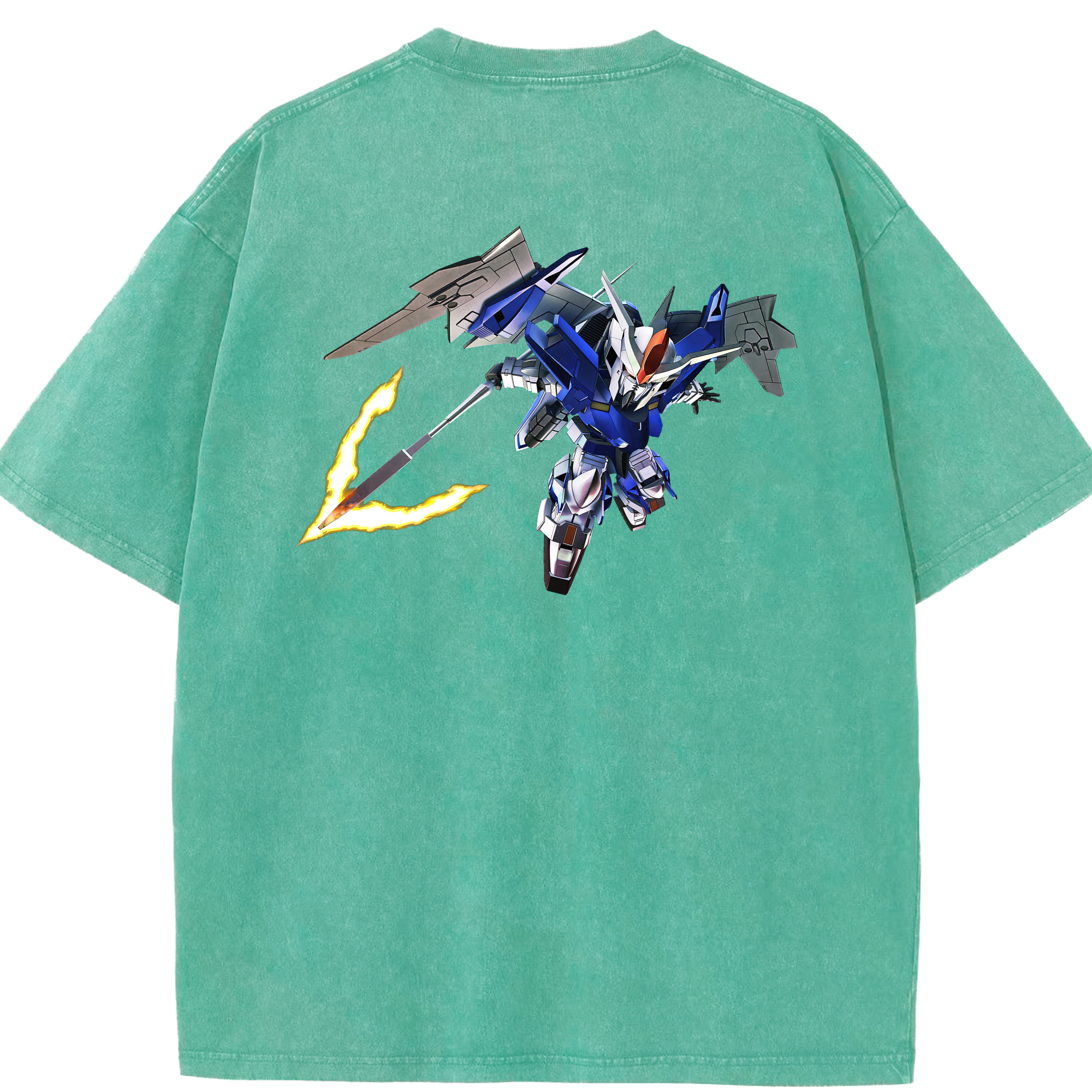 （画像用） 機動戦士ガンダム Mobile Suit Gundam 綿100% ヴィンテージ風 半袖Tシャツ（背面プリント）